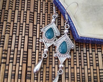 Orecchini Pendenti In Giada Rosa Rotondi, Con Ganci In Argento Sterling 925