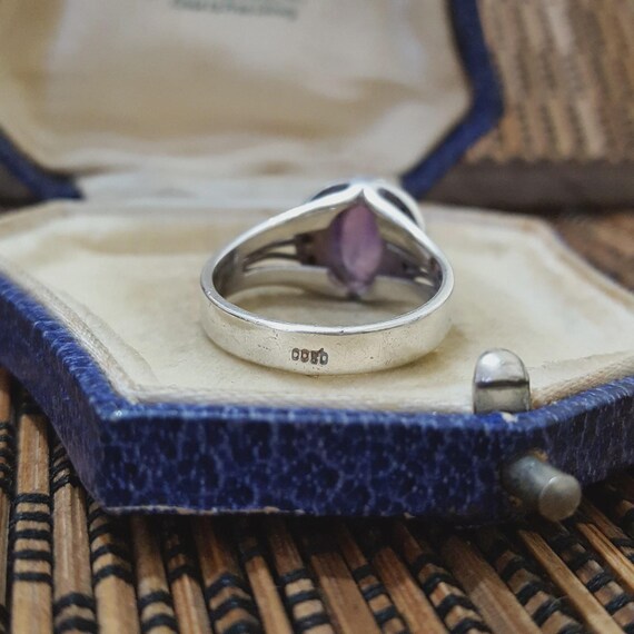 Vintage Solid Silver Ring, Purity 800, Moroccan A… - image 7