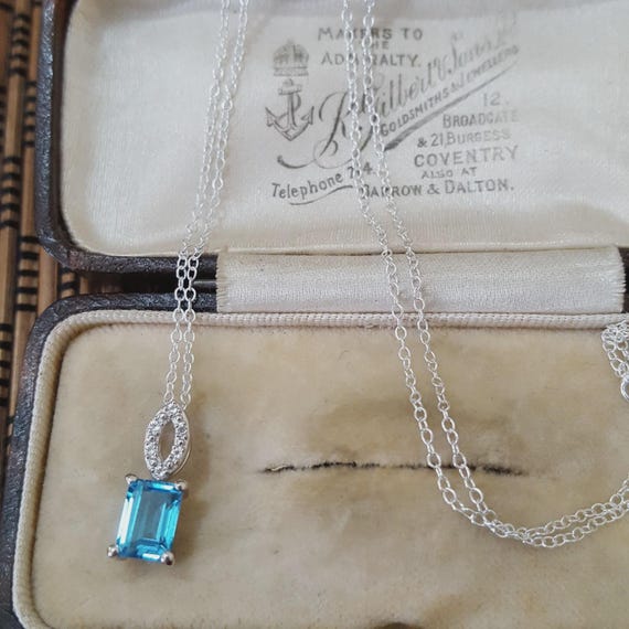 Collana In Argento Sterling 925 Con Topazio Mistico - Fatte A Mano, Lunghezza 18", Chiusura A S, Regalo Donna