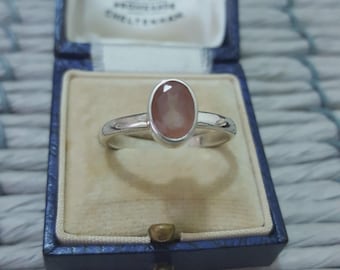 925 Sterling Silver Ring, Natural Andalusite Gemstone, Size R.5 US 8.75