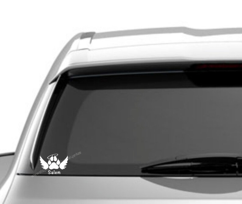 Personalized Pet Memorial Car Decal Dog Memorial Car Decal Etsy