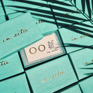 OPEN CIRCLE STUD Earrings / 14k Gold Fill Studs