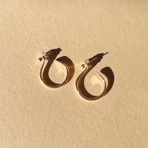 KVIKA HOOP EARRINGS Everyday Hoops, 14k Gold Fill, Sterling Silver image 5