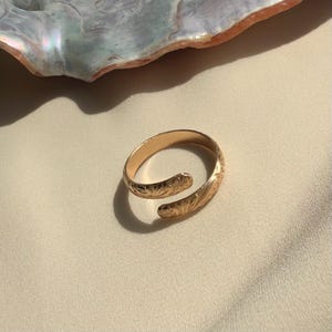FLORAL WRAP RING | 14k Gold Fill, Handmade Ring