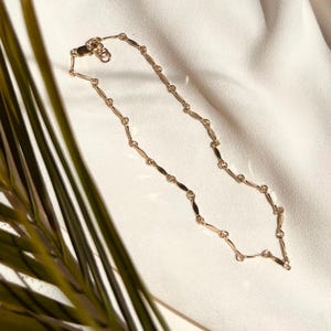 UNIQUE CHAIN ANKLET | 14k Gold Fill, Waterproof Anklet