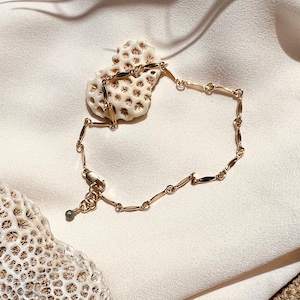 UNIQUE CHAIN BRACELET | 14k Gold Fill, Sterling Silver, The Calla Bracelet