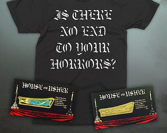 House of Usher Combo (T-shirt plus two pins)
