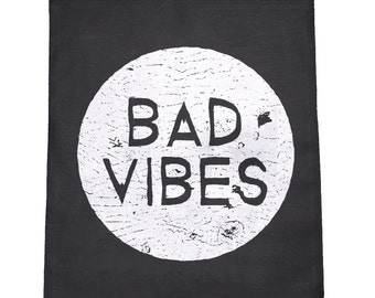 Bad Vibes (Bad Moon) Cloth Large Back Patch