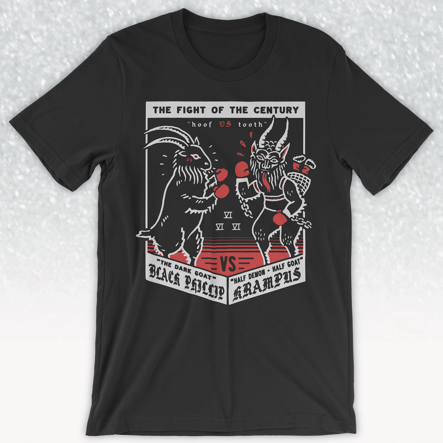 Krampus VS Black Phillip Holiday T-Shirt