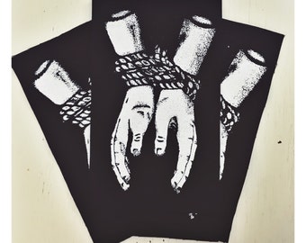 Witch Tied Hands Cloth Patch
