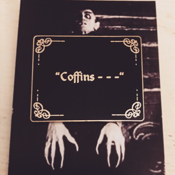 Nosferatu Coffins Enamel Pin