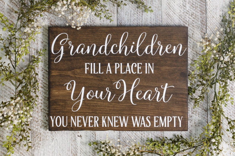 Grandma Gift Grandparent Gifts Grandchildren Name Sign Etsy