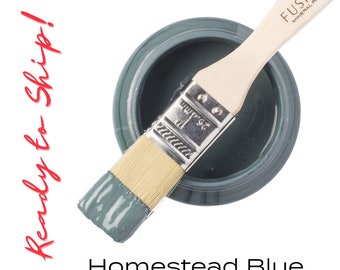 Fusion Mineral Paint HOMESTEAD BLUE, Upcycled Furniture Paint for DIYer, Cabinet Paint, All in One Paint, Fast Shipping, Eco Conscious Paint