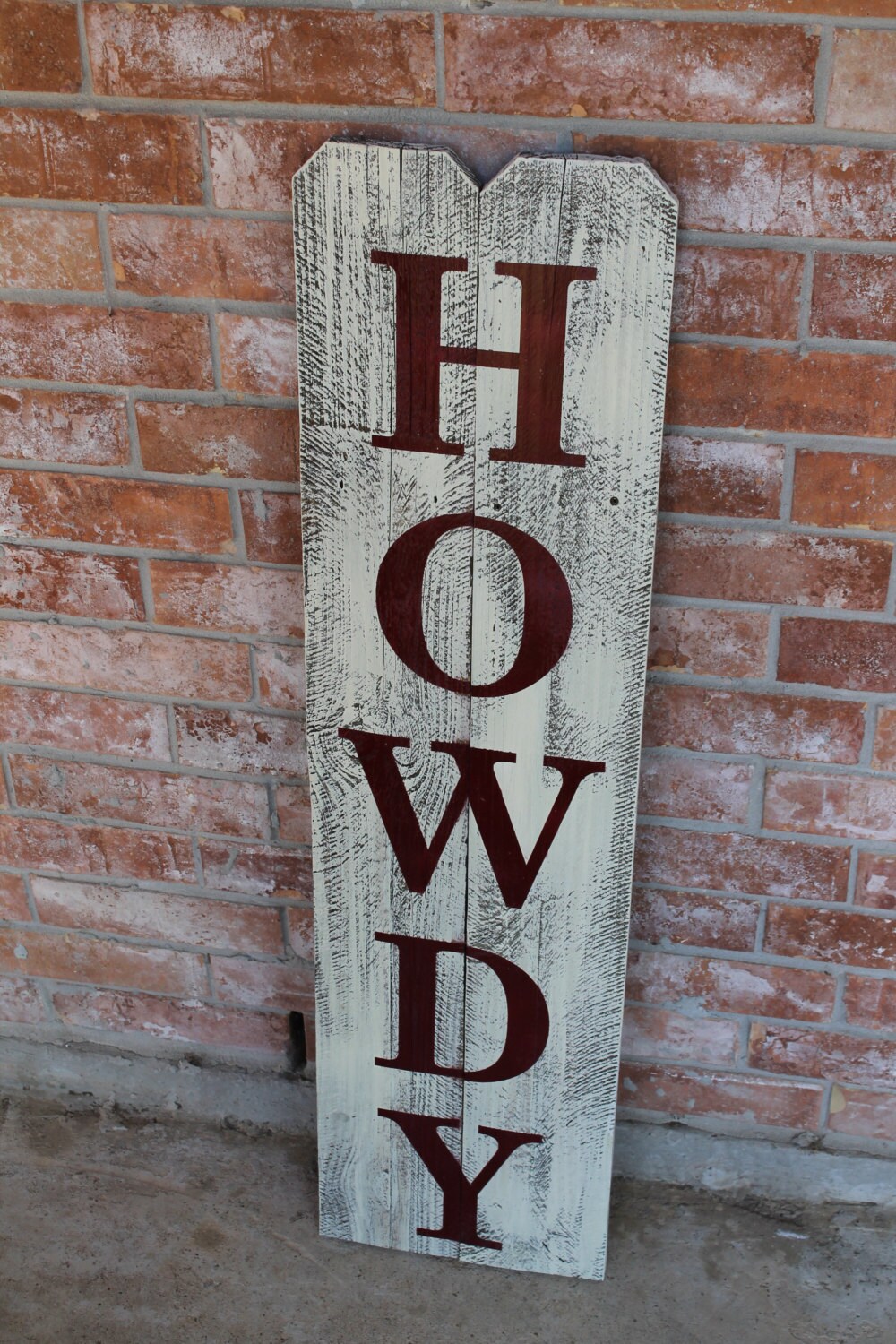 Howdy Country Cowboy Front Door Sign Reclaimed Wood Sign 