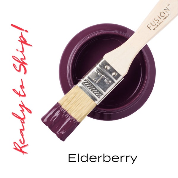 Fusion Mineral Paint ELDERBERRY, Furniture Paint for DIY Projects, All in One Paint for Upcycled Furniture, Eco Conscious Paint, Fast Ship