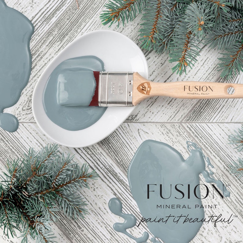 Fusion Mineral Paint BLUE PINE, Craft Supplies for DIYers, Cabinet Paint for DIY Projects, Upcycled Furniture, Eco-Conscious, Fast Ship image 2