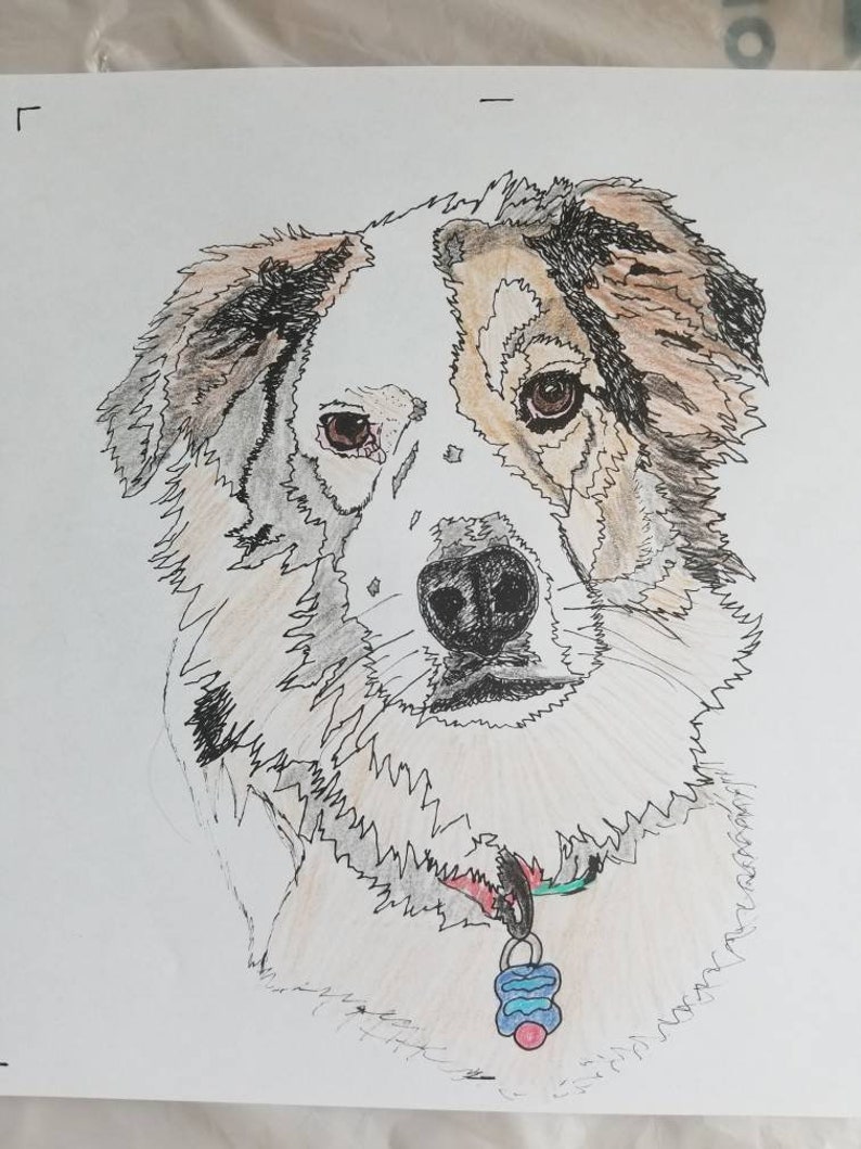 Design My Dog,Pet Portraits, Pillows, Totes, Wall Art, Fabric Trays image 2