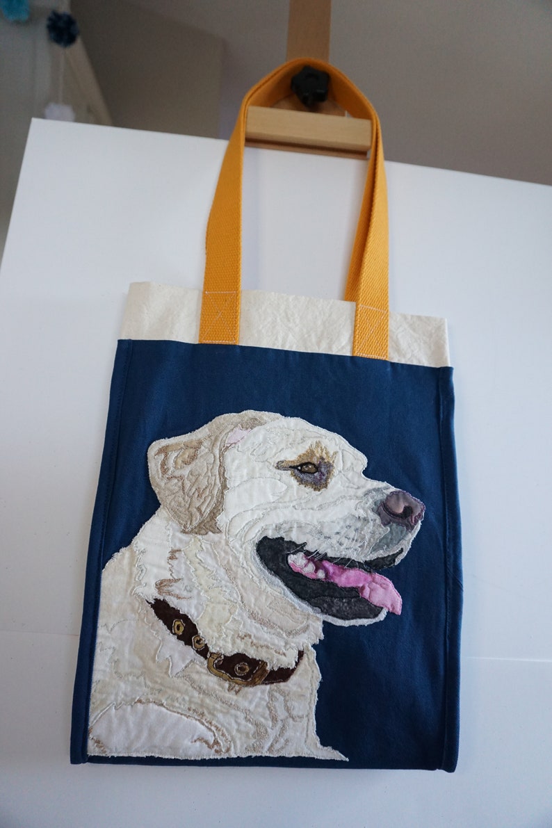 Design My Dog,Pet Portraits, Pillows, Totes, Wall Art, Fabric Trays image 10