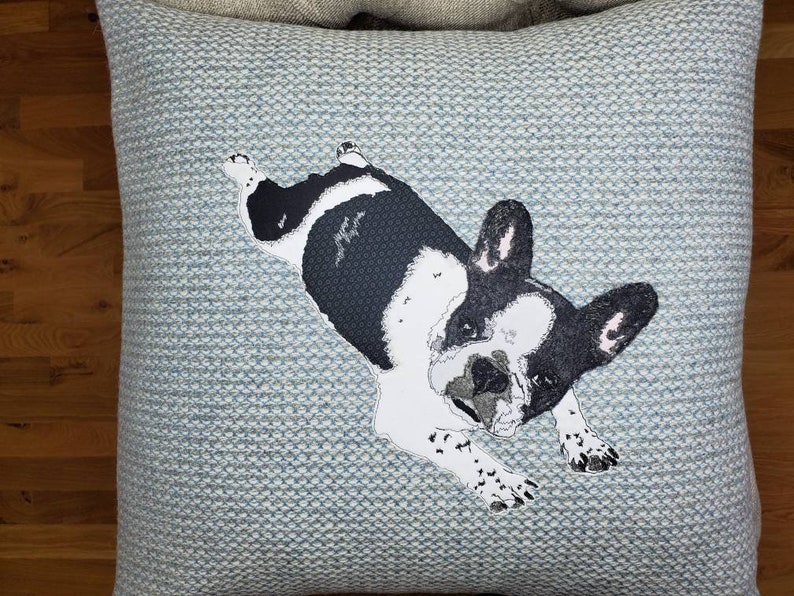 Design My Dog,Pet Portraits, Pillows, Totes, Wall Art, Fabric Trays image 7