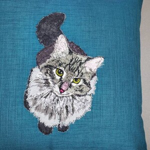 Design My Dog,Pet Portraits, Pillows, Totes, Wall Art, Fabric Trays image 4