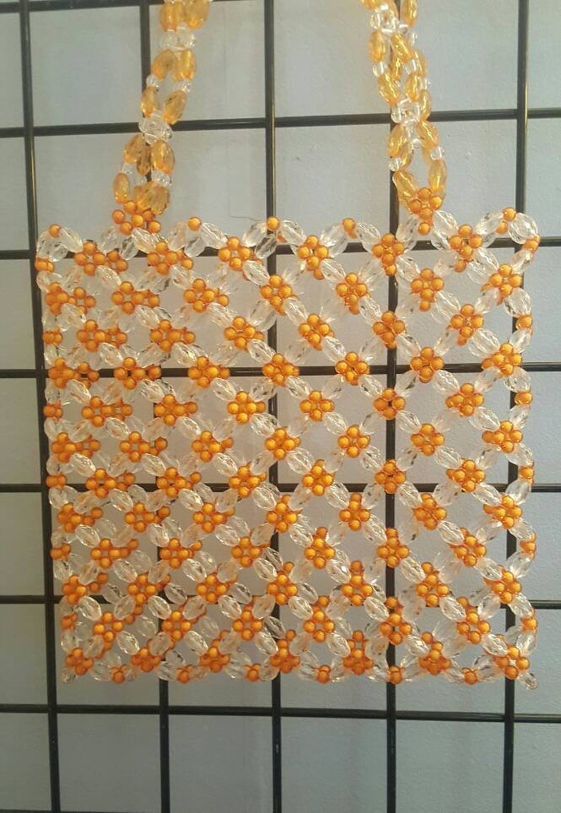 beaded beach bag