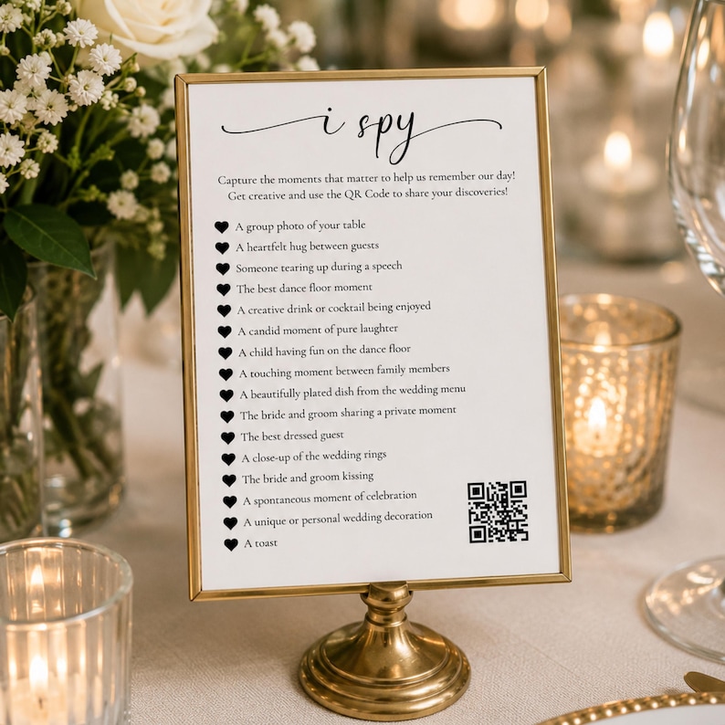 I Spy Game, With QR Code, Canva Template (digital Download), 4x6 / 5x7 ...