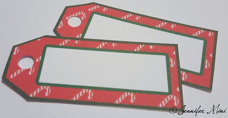 Printable DIY Holiday Gift Tags Instant Download Red & Green Candycane ...