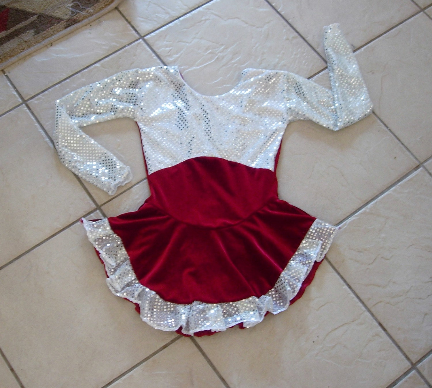 Christmas Ice Skating Dress - Etsy