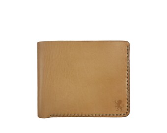 Leather wallet for men 100% made in Italy, wallet men made with full grain vegetable tanned Tuscany leather