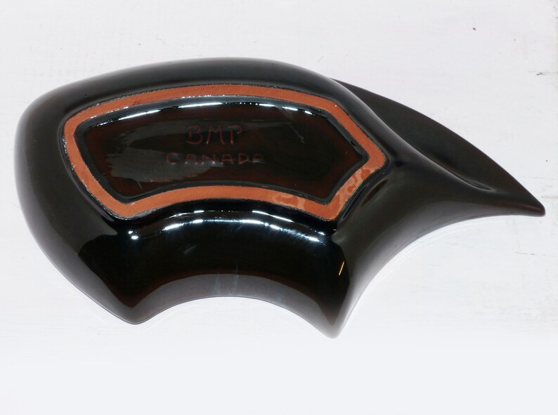 587 Blue Mountain Glazed Bowl BMP Canada Leaf Bowl