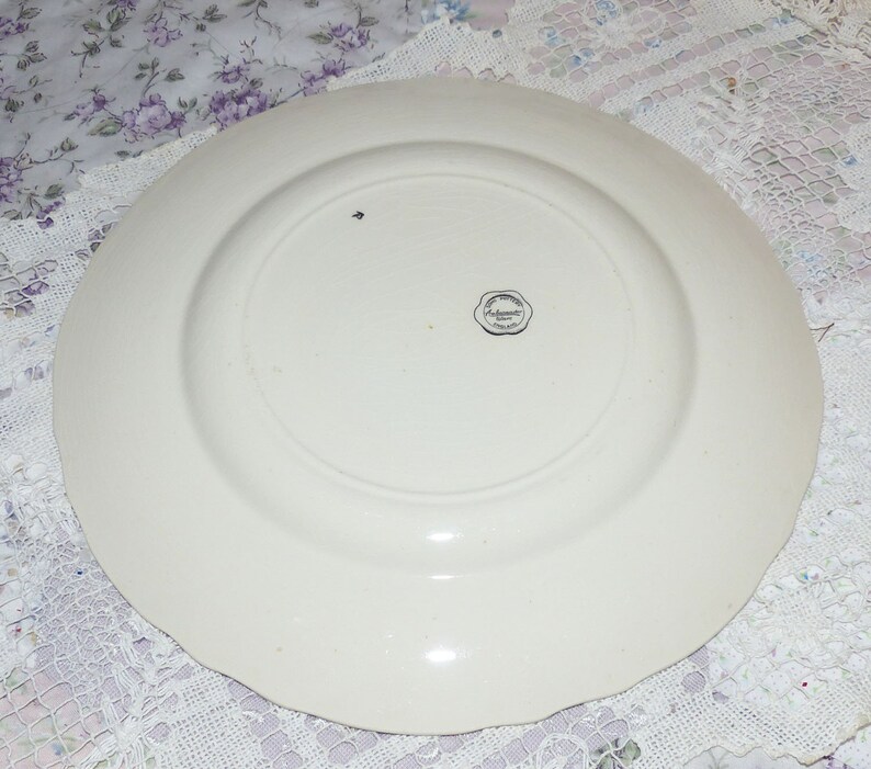 Soho Pottery Ambassador England Bone China Plate Embossed Edge