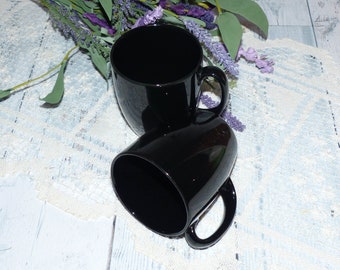 Corelle Coordinates Stoneware 12 oz. Set of 2 Coffee Mugs Black