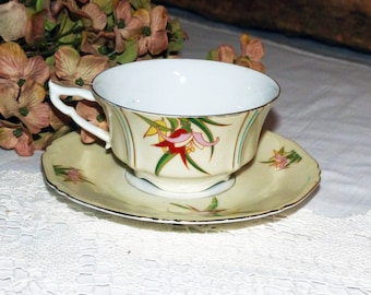 Czechoslovakia   Vintage Teacup and Saucer