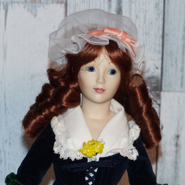 FRANKLIN HEIRLOOM DOLL - Strawberry Girl -  by Kate Lloyd Jones - 1983