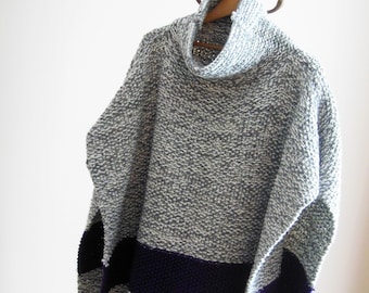 STRICKMUSTER, „Chilly Day Poncho“, Strickponcho, Strickponchomuster, Strickponchomuster, Poncho, Ponchomuster, Strickmuster