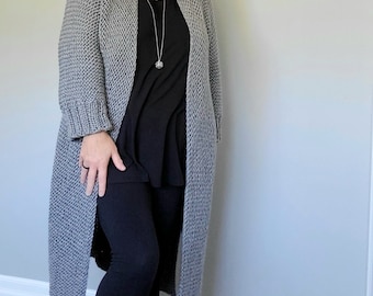 KNITTING PATTERN, "Cool Morning Cardigan", knitted cardigan, cardigan pattern, knit pattern, sweater pattern, cardigan, knitting pattern