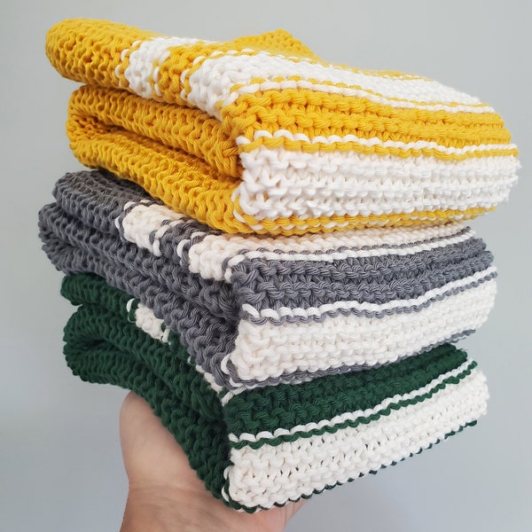 KNITTING PATTERN, Knitted Cotton Dish Towel, Dish Towel Pattern, Knit Dish Towel Pattern, Knitted Towel Pattern, Knitted Dish Cloth Pattern