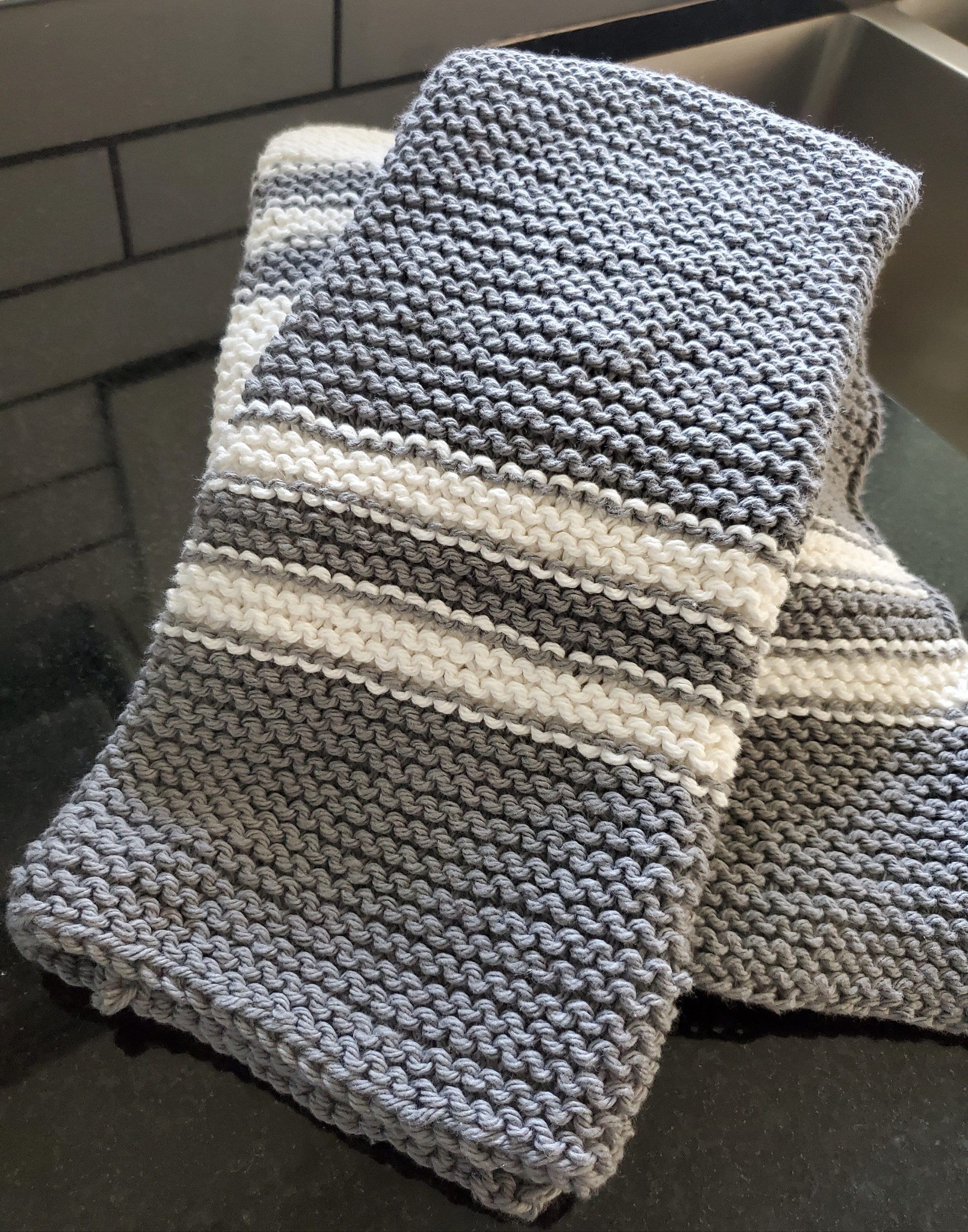KNITTING PATTERN Cotton Knit Dish Towel Retro Dish Towel Etsy Israel