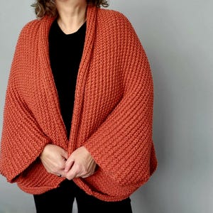 Autumn Harvest Cocoon Sweater KNITTING PATTERN - Beginner Friendly (PDF Pattern)