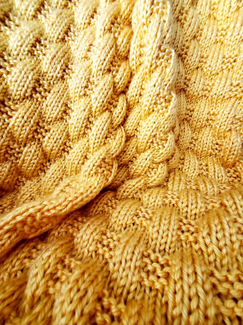 KNITTING PATTERN, Hillside Baby Blanket, knit baby blanket, knit blanket pattern, blanket pattern, knitted blanket pattern, knit pattern zdjęcie 2