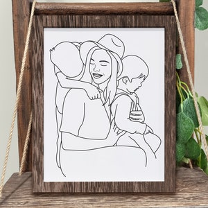 CUSTOM DETAILED DRAWING | Custom portrait, Art drawing from photo, Custom illustration, Pet portrait, Ready to print, Line illustration