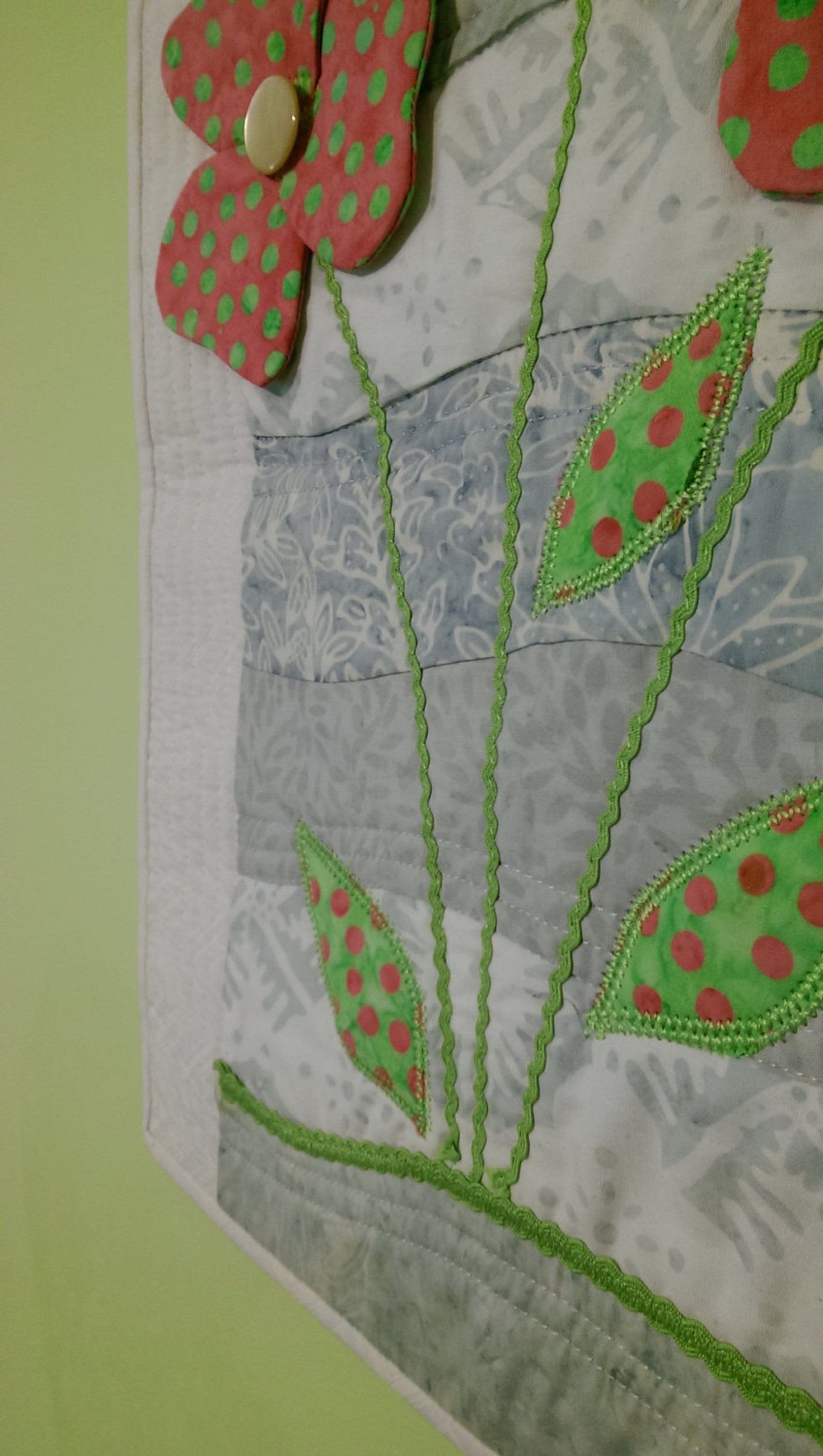 Quilted Wall Hanging Original Fantastical Design Polka Dot Etsy