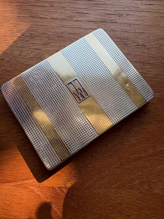 Quality vintage sterling silver cigarette case Art Deco GBR