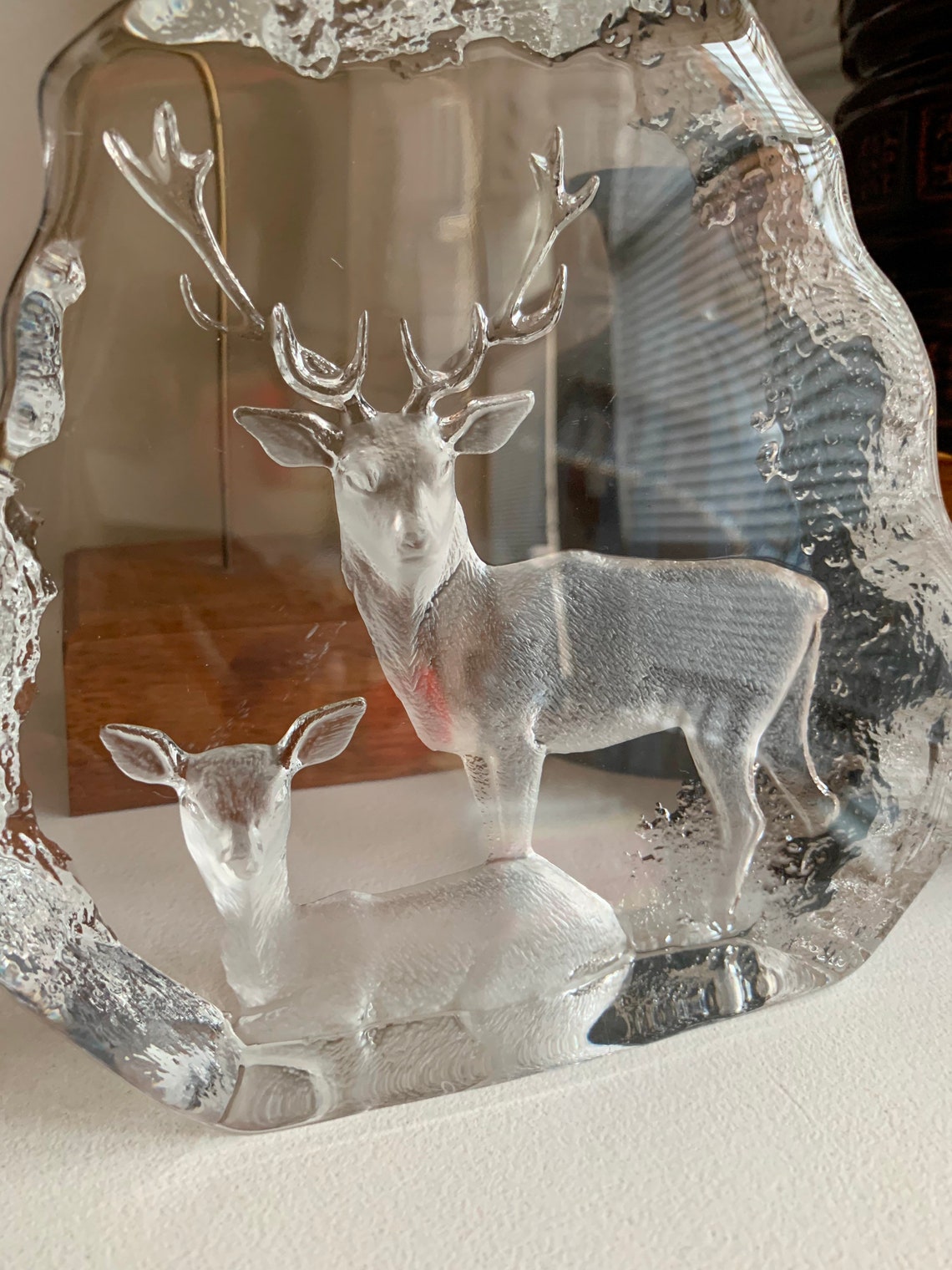 Very large Mats Jonasson Swedish crystal stag and Etsy