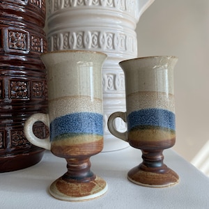 Vintage Otagiri Japan footed mugs Irish coffee