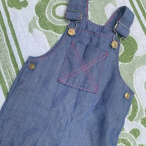 Vintage Buster Browns overalls 12 month unused deadstock denim