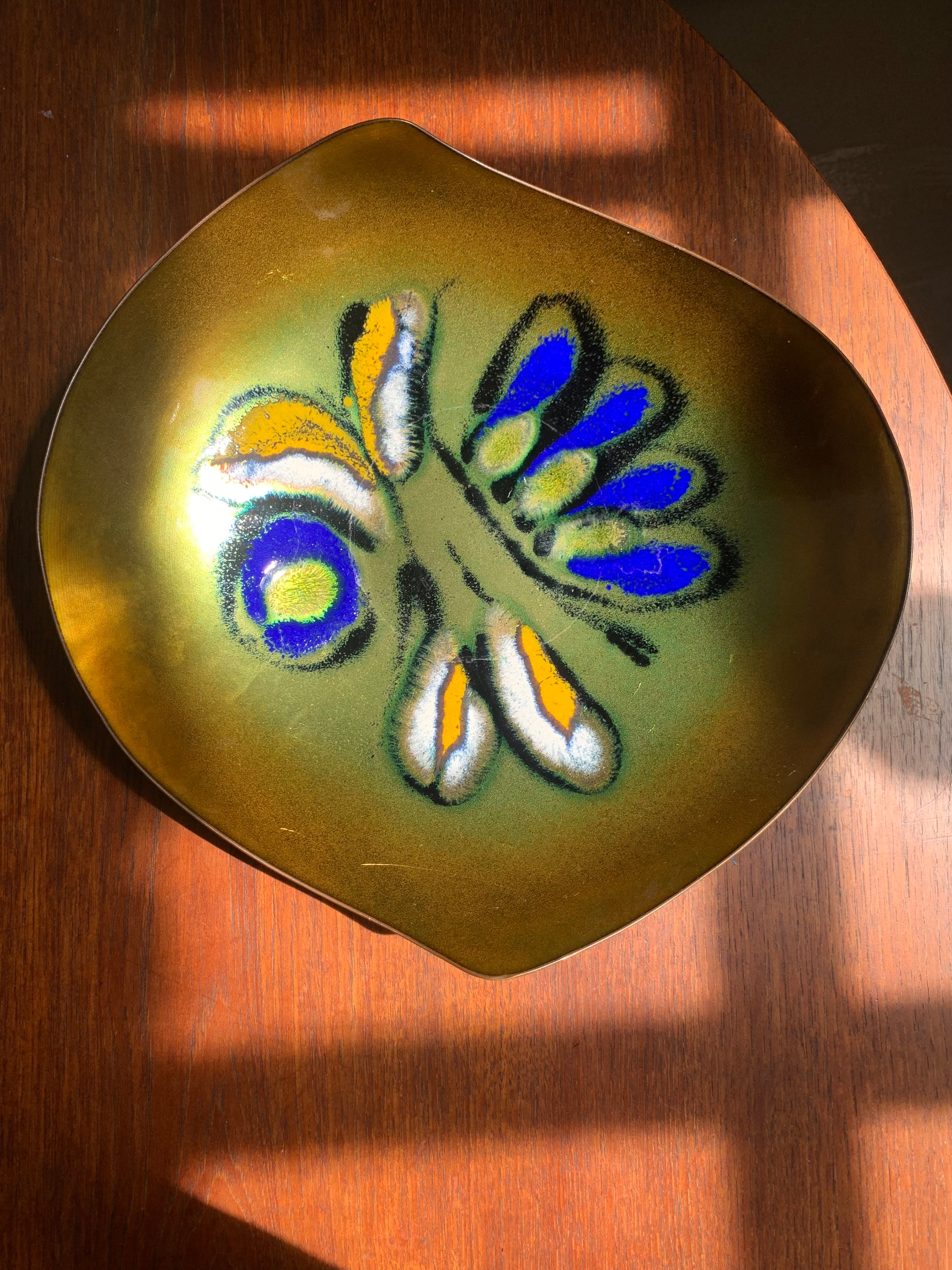 Brutalist Laurana Enamel Bowl or Dish Franco Bastianelli