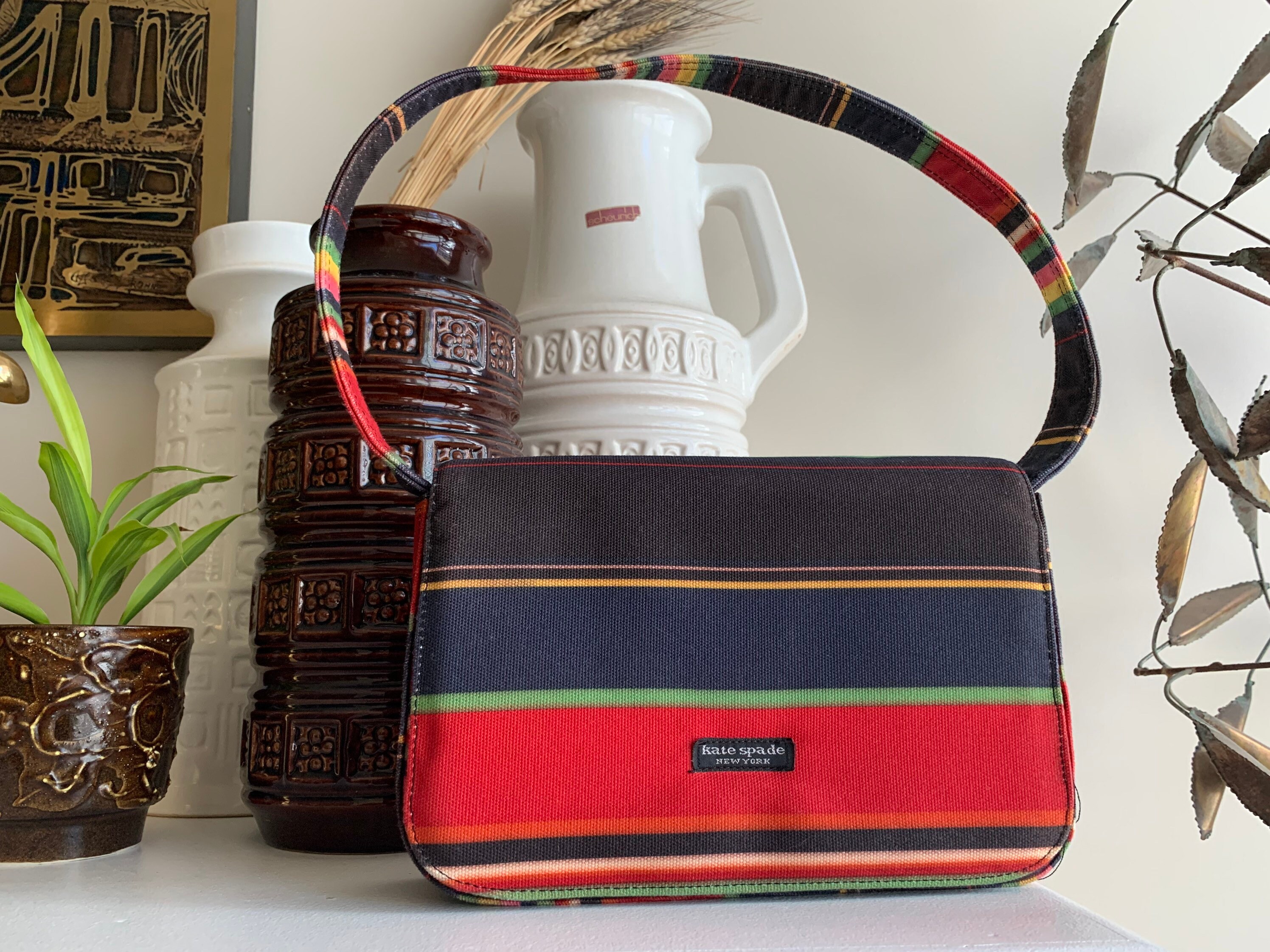 Vintage New With Tags Y2K Kate Spade DUPE Rainbow Baguette Bag Etsy