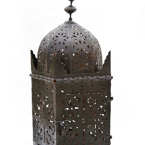 Sofitel Hammered Metal XL 28 In. Rustic Floor/Table Indoor Outdoor Moroccan Lantern (Labor Day Sale)