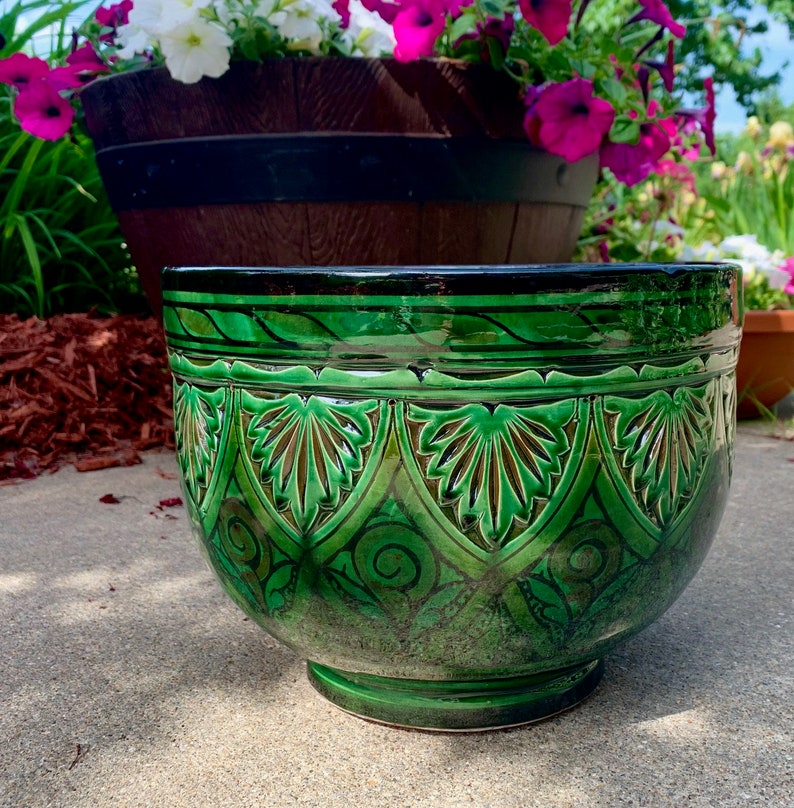 Handcrafted Mediterranean Ceramic Planter